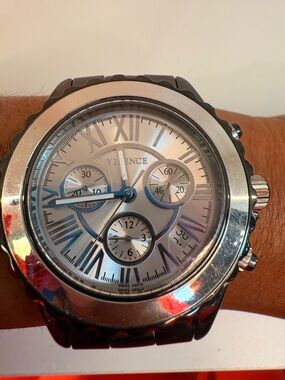 VICENCE chrono stainless/14 kt bezel water resistant Watch
